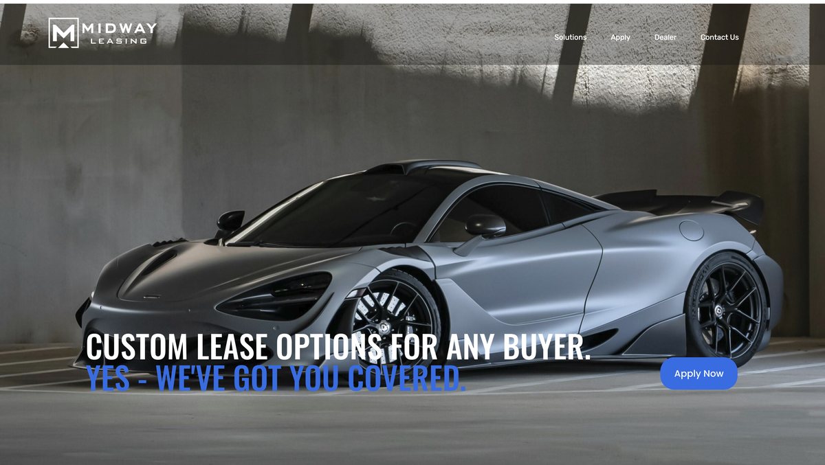 Midway Leasing website screenshot